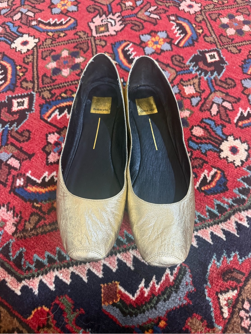 Dolce Vita Gold Ballet Flats